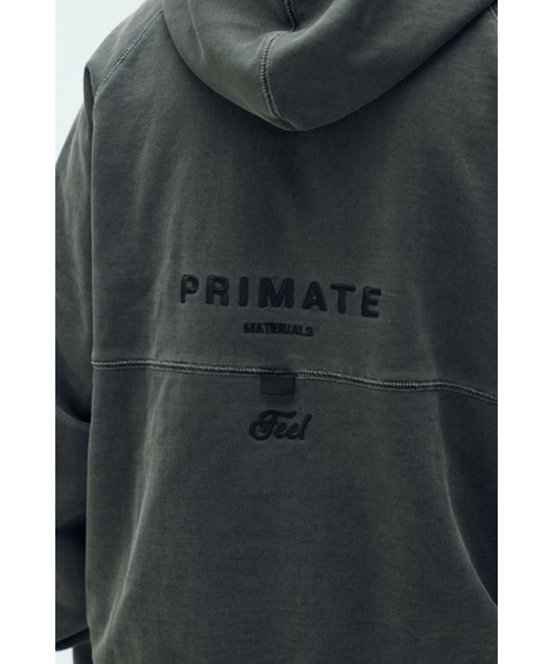 FEELENUFF（フィルイナフ）の「[PRIMATE x FEELENUFF] REVIVAL ROPE HOODIE PIGMENT BLACK（パーカー・メンズ・その他・LARGE/X-LARGE）」の3枚目の写真