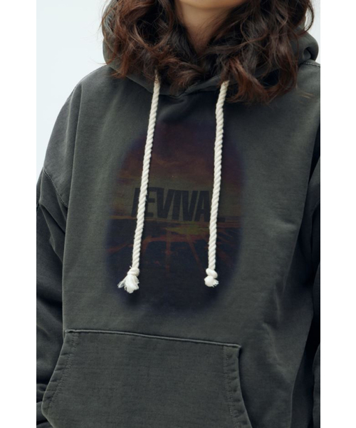 FEELENUFF（フィルイナフ）の「[PRIMATE x FEELENUFF] REVIVAL ROPE HOODIE PIGMENT BLACK（パーカー・メンズ・その他・LARGE/X-LARGE）」の4枚目の写真