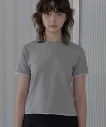 FAD（エフエーディー）の「Lace Tea (Melange)（Tシャツ/カットソー）」