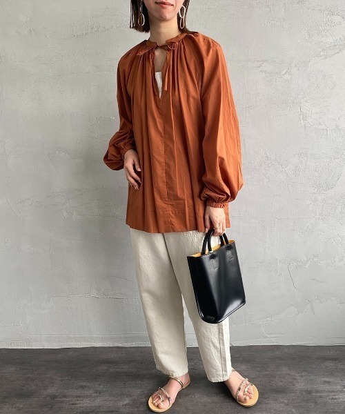 DANTON（ダントン）の「[DANTON/ダントン] コットンリネンツイルイージーパンツ（その他パンツ・レディース・アイボリー・36）」の2枚目の写真