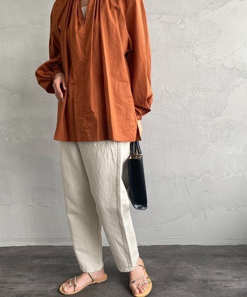 DANTON（ダントン）の「[DANTON/ダントン] コットンリネンツイルイージーパンツ（その他パンツ・レディース・アイボリー・36）」の5枚目の写真