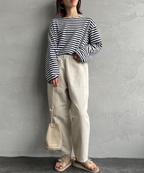 DANTON（ダントン）の「[DANTON/ダントン] コットンリネンツイルイージーパンツ（その他パンツ・レディース・アイボリー・36）」の3枚目の写真