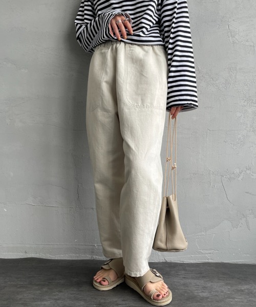 DANTON（ダントン）の「[DANTON/ダントン] コットンリネンツイルイージーパンツ（その他パンツ・レディース・アイボリー・36）」の13枚目の写真