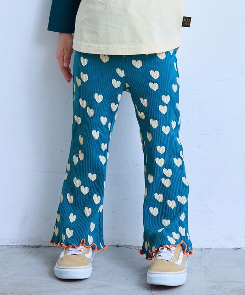 MARKEY'S(マーキーズ)の「ソウガラワッフルフレアーパンツ(その他パンツ・キッズ・イエロー系その他/ブルー系その他/ホワイト系その他/グレー系その他・90/80/110/100/150/140/130/120)」の3枚目の写真