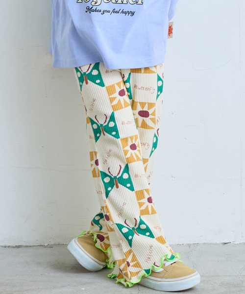 MARKEY'S(マーキーズ)の「ソウガラワッフルフレアーパンツ(その他パンツ・キッズ・イエロー系その他/ブルー系その他/ホワイト系その他/グレー系その他・90/80/110/100/150/140/130/120)」の15枚目の写真