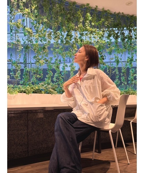 Day and Grade(デイアンドグレイド)の「【真山景子セレクト】ツイルスタンドジャケット(ブルゾン・レディース・ホワイト・FREE)」の11枚目の写真