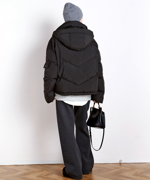 AP STUDIO（エーピーストゥディオ）の「【athletic wear MASON】over collegesweat（スウェット・レディース・ネイビー/チャコールグレー・FREE）」の10枚目の写真