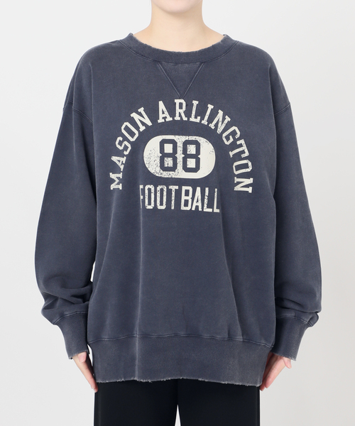 AP STUDIO（エーピーストゥディオ）の「【athletic wear MASON】over collegesweat（スウェット・レディース・ネイビー/チャコールグレー・FREE）」の19枚目の写真