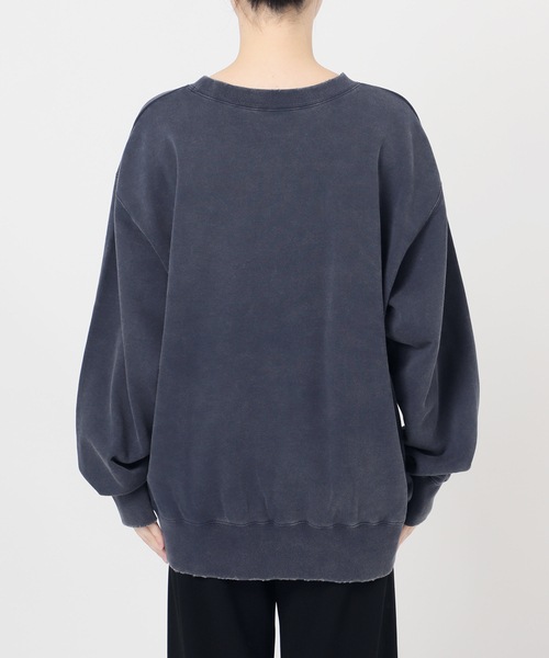 AP STUDIO（エーピーストゥディオ）の「【athletic wear MASON】over collegesweat（スウェット・レディース・ネイビー/チャコールグレー・FREE）」の21枚目の写真