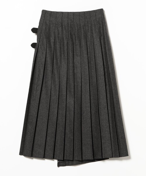 fennica（フェニカ）の「【別注】O’NEIL OF DUBLIN / ラップスカート（スカート・レディース・ダークグリーン/チャコールグレー・10/8）」の6枚目の写真