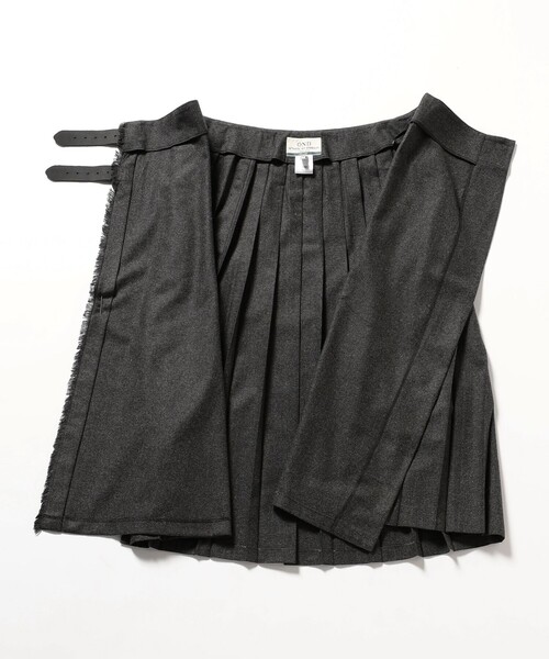 fennica（フェニカ）の「【別注】O’NEIL OF DUBLIN / ラップスカート（スカート・レディース・ダークグリーン/チャコールグレー・10/8）」の8枚目の写真