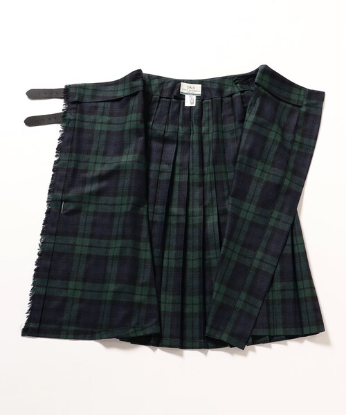 fennica（フェニカ）の「【別注】O’NEIL OF DUBLIN / ラップスカート（スカート・レディース・ダークグリーン/チャコールグレー・10/8）」の14枚目の写真