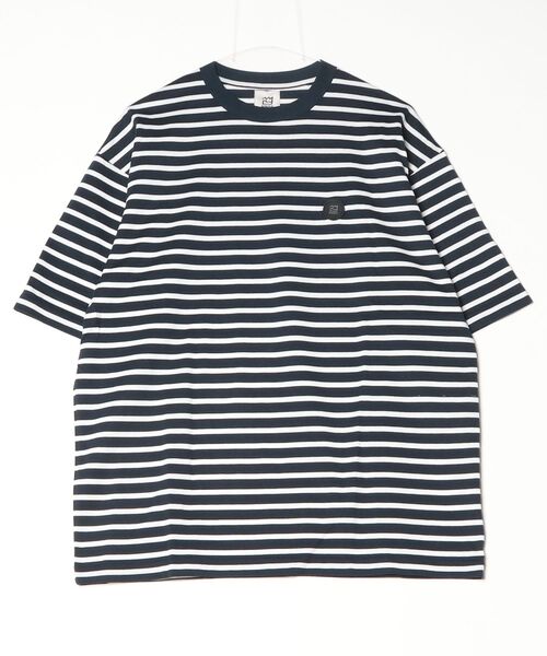 NNBF(エヌエヌビーエフ )の「NNBF BORDER T-SHIRTS(Tシャツ/カットソー・メンズ・ネイビー/ブルー系その他/ブラック/グレー・X-LARGE/LARGE/MEDIUM)」の1枚目の写真