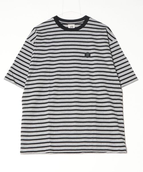 NNBF(エヌエヌビーエフ )の「NNBF BORDER T-SHIRTS(Tシャツ/カットソー・メンズ・ネイビー/ブルー系その他/ブラック/グレー・X-LARGE/LARGE/MEDIUM)」の3枚目の写真