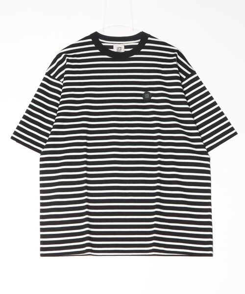 NNBF(エヌエヌビーエフ )の「NNBF BORDER T-SHIRTS(Tシャツ/カットソー・メンズ・ネイビー/ブルー系その他/ブラック/グレー・X-LARGE/LARGE/MEDIUM)」の2枚目の写真