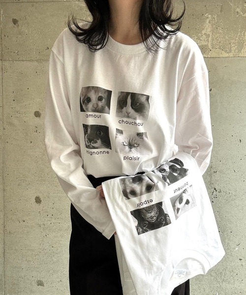 etta(エタ)の「モノクロアニマルロンT/長袖Tシャツ(Tシャツ/カットソー・レディース・ホワイト系その他/ホワイト・LARGE/MEDIUM/SMALL/X-LARGE)」の18枚目の写真