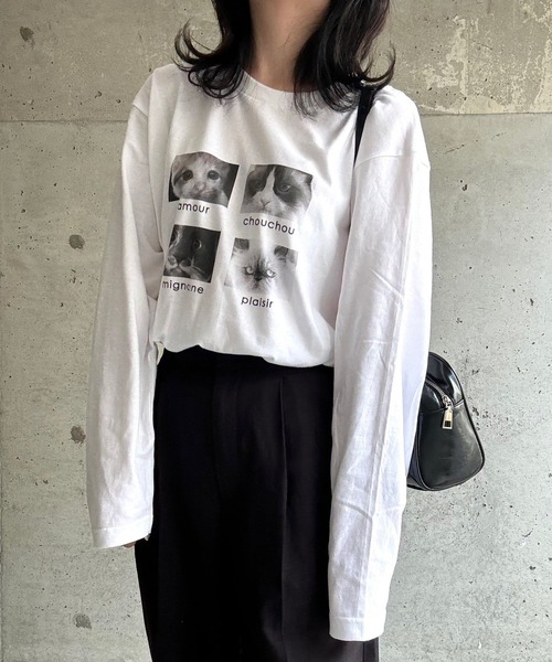 etta(エタ)の「モノクロアニマルロンT/長袖Tシャツ(Tシャツ/カットソー・レディース・ホワイト系その他/ホワイト・LARGE/MEDIUM/SMALL/X-LARGE)」の20枚目の写真