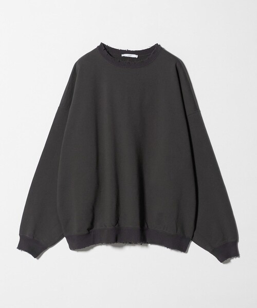 ASTRAET(アストラット)の「<ASTRAET>コットン ダメージ プルオーバースウエット(スウェット・レディース・ライトグレー/ダークグレー・FREE)」の13枚目の写真