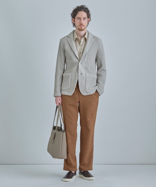 MEN'S BIGI(メンズビギ)の「【SEEKER/シーカー】別注 ソフトレザー2wayトートバッグ(トートバッグ・メンズ・ブラック/グレー系その他・FREE)」の5枚目の写真