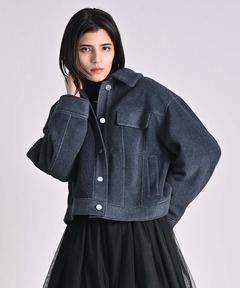 BORDERS at BALCONY/ボーダーズアットバルコニー】FRINGE TWEED JACKET