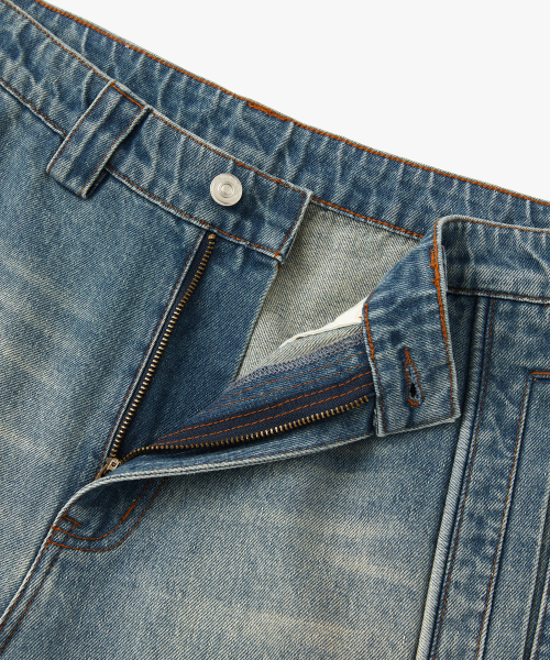 SUARE（スアレ）の「ボーグパイピングデニムパンツ（デニムパンツ・レディース・インディゴブルー・MEDIUM/LARGE/X-LARGE）」の10枚目の写真