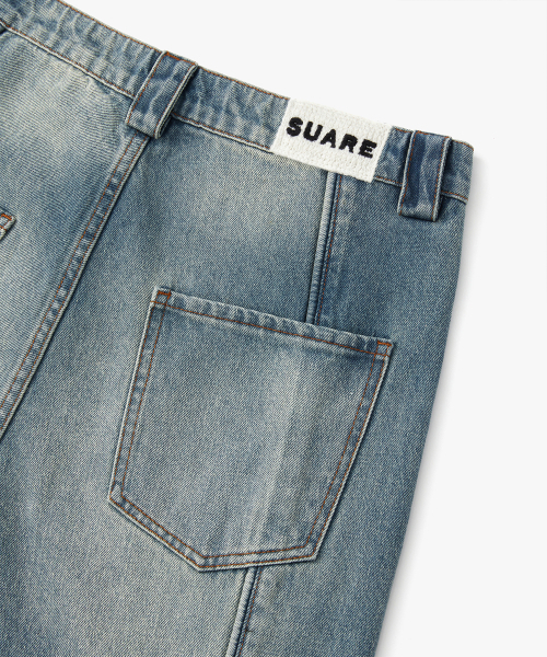 SUARE（スアレ）の「ボーグパイピングデニムパンツ（デニムパンツ・レディース・インディゴブルー・MEDIUM/LARGE/X-LARGE）」の6枚目の写真