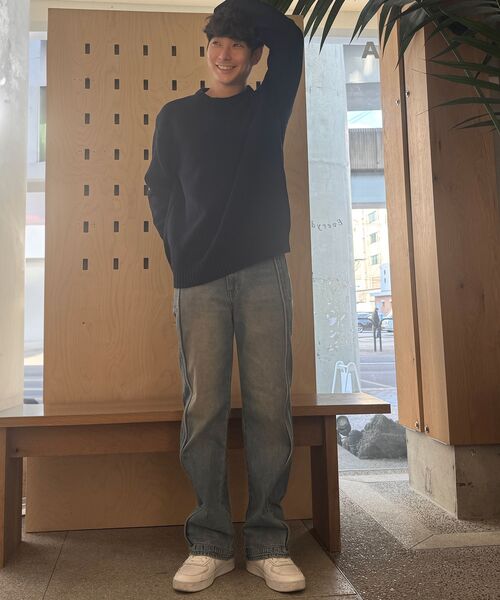 SUARE（スアレ）の「ボーグパイピングデニムパンツ（デニムパンツ・レディース・インディゴブルー・MEDIUM/LARGE/X-LARGE）」の4枚目の写真