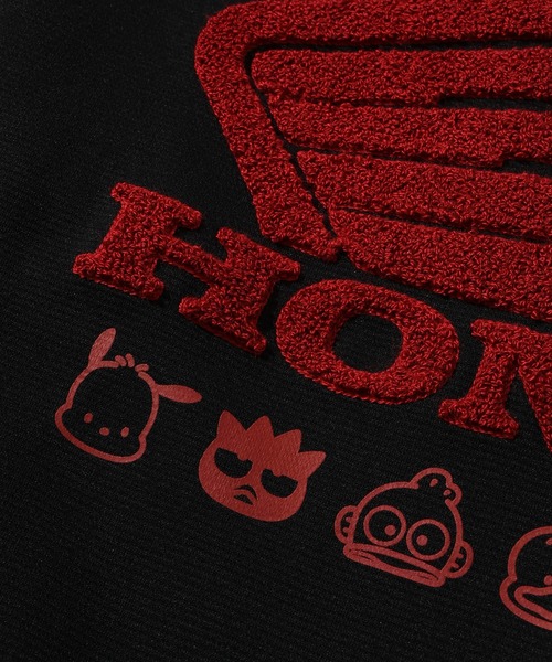 sanrio（サンリオ）の「【SANRIO/サンリオ】×【HONDA/ホンダ】リップル ダンボール サガラ刺繍 ウイング スウェット（スウェット・メンズ・ブラック/ライトグリーン/ブラウン/グレー・M/LL/L）」の16枚目の写真