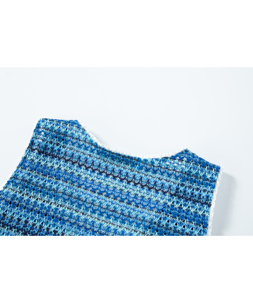 SALAD BAGUNI(サラダバグニ)の「Lace jacquard vest - blue(ベスト・レディース・その他・FREE)」の7枚目の写真