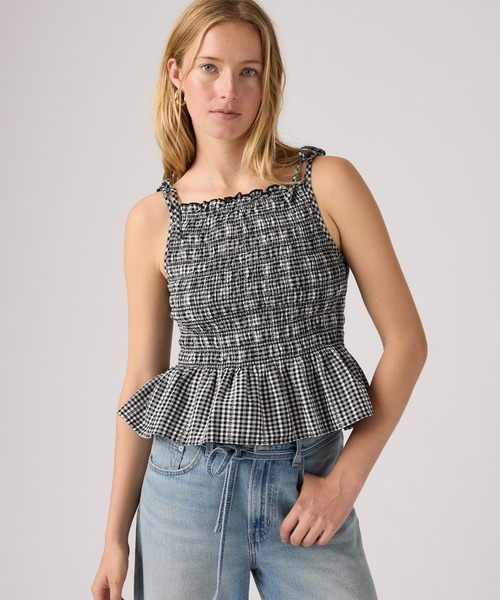 Levi's(リーバイス)の「Levi's/リーバイス モナコ スリーブレス ブラウス(シャツ/ブラウス・レディース・ブラック・XS/S/M)」の1枚目の写真