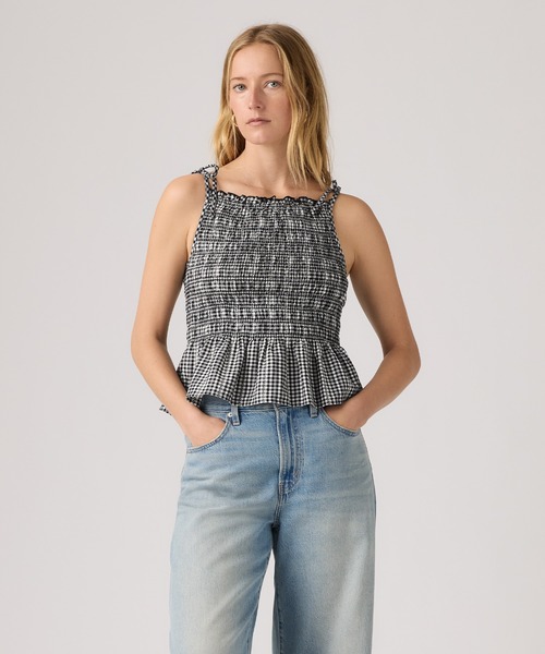 Levi's(リーバイス)の「Levi's/リーバイス モナコ スリーブレス ブラウス(シャツ/ブラウス・レディース・ブラック・XS/S/M)」の2枚目の写真