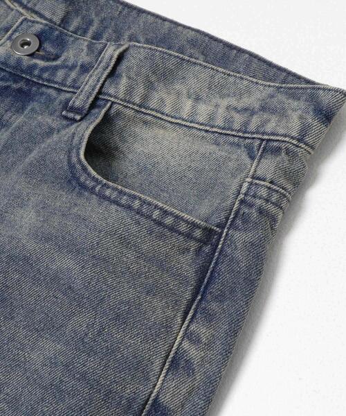 SENSE OF PLACE by URBAN RESEARCH（センスオブプレイスバイアーバンリサーチ）の「『一部WEB限定カラー』ヴィンテージライクデニムワイドパンツ（デニムパンツ・メンズ・ワンウォッシュ/ブラック系その他/ライトカーキ/インディゴブルー/ブラック・MEDIUM/X-LARGE/LARGE）」の10枚目の写真