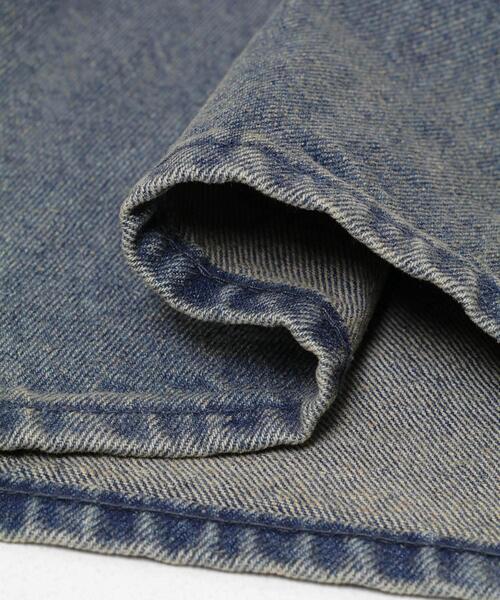 SENSE OF PLACE by URBAN RESEARCH（センスオブプレイスバイアーバンリサーチ）の「『一部WEB限定カラー』ヴィンテージライクデニムワイドパンツ（デニムパンツ・メンズ・ワンウォッシュ/ブラック系その他/ライトカーキ/インディゴブルー/ブラック・MEDIUM/X-LARGE/LARGE）」の13枚目の写真