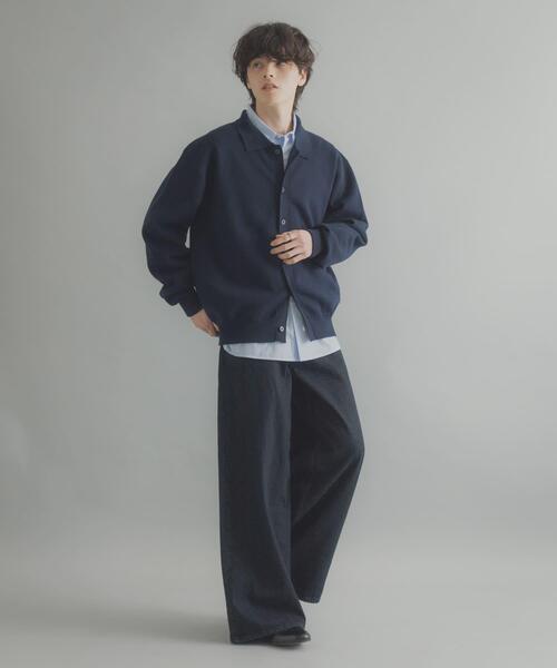 SENSE OF PLACE by URBAN RESEARCH（センスオブプレイスバイアーバンリサーチ）の「『一部WEB限定カラー』ヴィンテージライクデニムワイドパンツ（デニムパンツ・メンズ・ワンウォッシュ/ブラック系その他/ライトカーキ/インディゴブルー/ブラック・MEDIUM/X-LARGE/LARGE）」の14枚目の写真