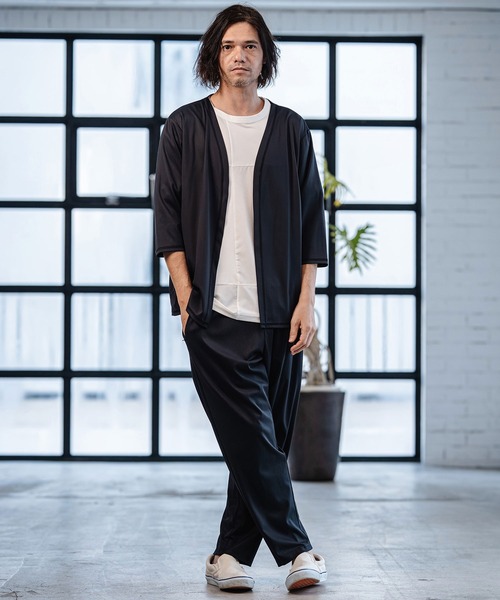 CAMBIO(カンビオ)の「mp14530-Stretch Smooth Pants テーパードパンツ(S65826cmb)(その他パンツ・メンズ・ブラック/ベージュ/チャコール・S/M/L)」の7枚目の写真
