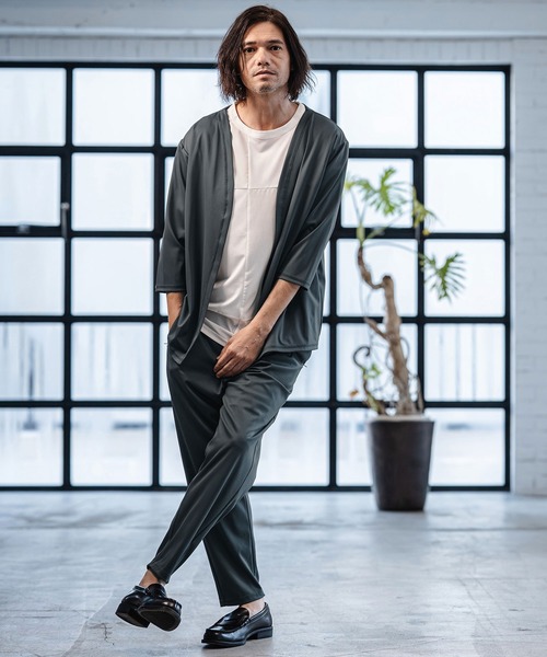 CAMBIO(カンビオ)の「mp14530-Stretch Smooth Pants テーパードパンツ(S65826cmb)(その他パンツ・メンズ・ブラック/ベージュ/チャコール・S/M/L)」の13枚目の写真
