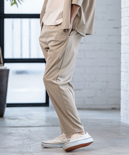 CAMBIO(カンビオ)の「mp14530-Stretch Smooth Pants テーパードパンツ(S65826cmb)(その他パンツ・メンズ・ブラック/ベージュ/チャコール・S/M/L)」の16枚目の写真