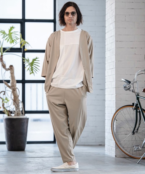 CAMBIO(カンビオ)の「mp14530-Stretch Smooth Pants テーパードパンツ(S65826cmb)(その他パンツ・メンズ・ブラック/ベージュ/チャコール・S/M/L)」の17枚目の写真