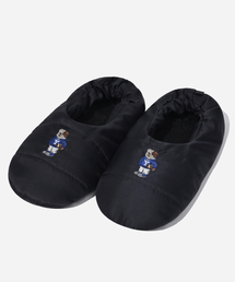 YALE（イェール）の「エンブロイダリーダンパディングシューズブラック（サンダル）」