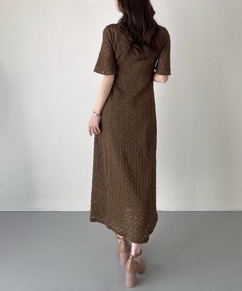 Meiru(メイル)の「カットレースビジューポロワンピース(ペチワンピースセット)(ワンピース・レディース・ブラック/アイボリー/ブラウン・SMALL/MEDIUM/LARGE)」の13枚目の写真