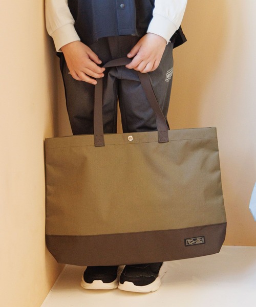 GLOBAL WORK（グローバルワーク）の「洗えるスクールBAG/641375（トートバッグ・キッズ・ブラック系1/ピンク/グリーン/ブラック系/ブラック系9/カーキ/オフホワイト/グレー/ブルー系2/ブルー系4・ONE SIZE）」の6枚目の写真