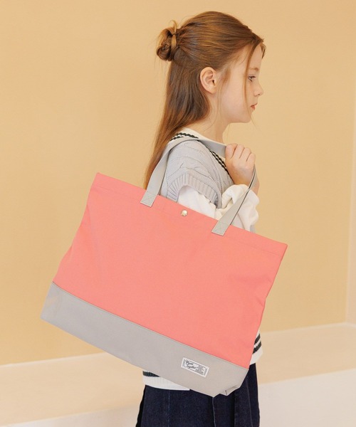 GLOBAL WORK（グローバルワーク）の「洗えるスクールBAG/641375（トートバッグ・キッズ・ブラック系1/ピンク/グリーン/ブラック系/ブラック系9/カーキ/オフホワイト/グレー/ブルー系2/ブルー系4・ONE SIZE）」の10枚目の写真