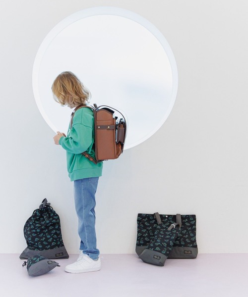 GLOBAL WORK（グローバルワーク）の「洗えるスクールBAG/641375（トートバッグ・キッズ・ブラック系1/ピンク/グリーン/ブラック系/ブラック系9/カーキ/オフホワイト/グレー/ブルー系2/ブルー系4・ONE SIZE）」の15枚目の写真