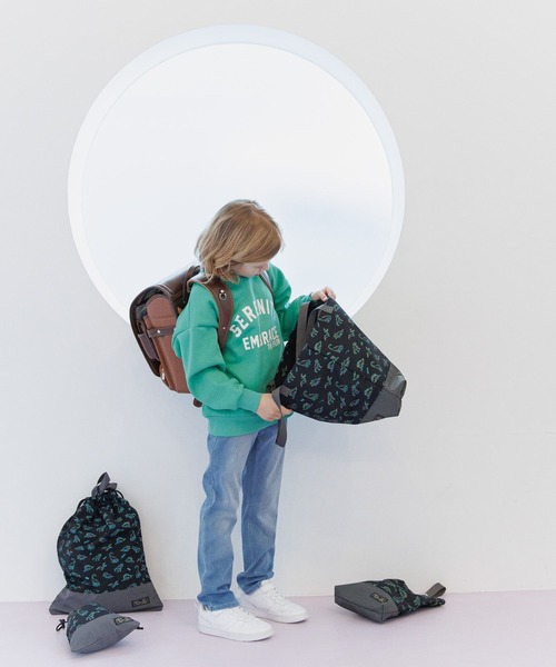 GLOBAL WORK（グローバルワーク）の「洗えるスクールBAG/641375（トートバッグ・キッズ・ブラック系1/ピンク/グリーン/ブラック系/ブラック系9/カーキ/オフホワイト/グレー/ブルー系2/ブルー系4・ONE SIZE）」の16枚目の写真