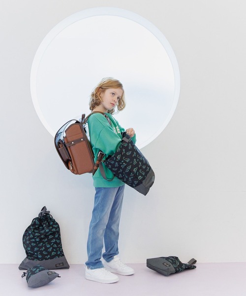 GLOBAL WORK（グローバルワーク）の「洗えるスクールBAG/641375（トートバッグ・キッズ・ブラック系1/ピンク/グリーン/ブラック系/ブラック系9/カーキ/オフホワイト/グレー/ブルー系2/ブルー系4・ONE SIZE）」の17枚目の写真