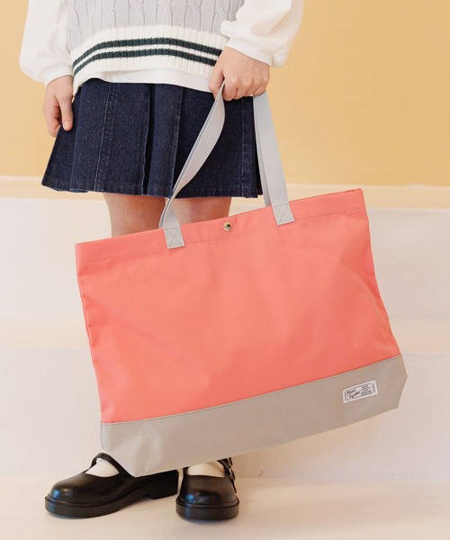 GLOBAL WORK（グローバルワーク）の「洗えるスクールBAG/641375（トートバッグ・キッズ・ブラック系1/ピンク/グリーン/ブラック系/ブラック系9/カーキ/オフホワイト/グレー/ブルー系2/ブルー系4・ONE SIZE）」の22枚目の写真