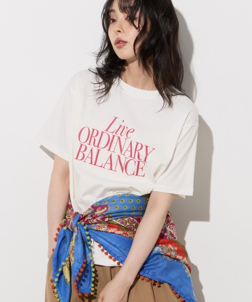 Unitage(ユニテージ)の「【汗染み防止加工】メッセージロゴプリントTEE(Tシャツ/カットソー・レディース・チャコールグレー/ブラウン/アイボリー・FREE)」の1枚目の写真