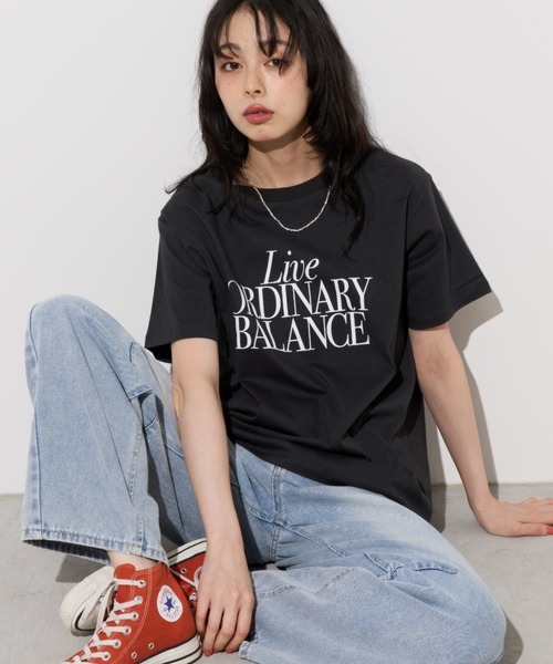 Unitage(ユニテージ)の「【汗染み防止加工】メッセージロゴプリントTEE(Tシャツ/カットソー・レディース・チャコールグレー/ブラウン/アイボリー・FREE)」の18枚目の写真
