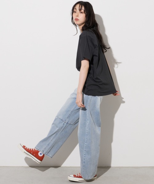 Unitage(ユニテージ)の「【汗染み防止加工】メッセージロゴプリントTEE(Tシャツ/カットソー・レディース・チャコールグレー/ブラウン/アイボリー・FREE)」の10枚目の写真