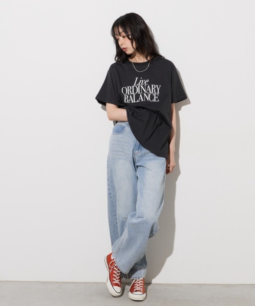 Unitage(ユニテージ)の「【汗染み防止加工】メッセージロゴプリントTEE(Tシャツ/カットソー・レディース・チャコールグレー/ブラウン/アイボリー・FREE)」の20枚目の写真